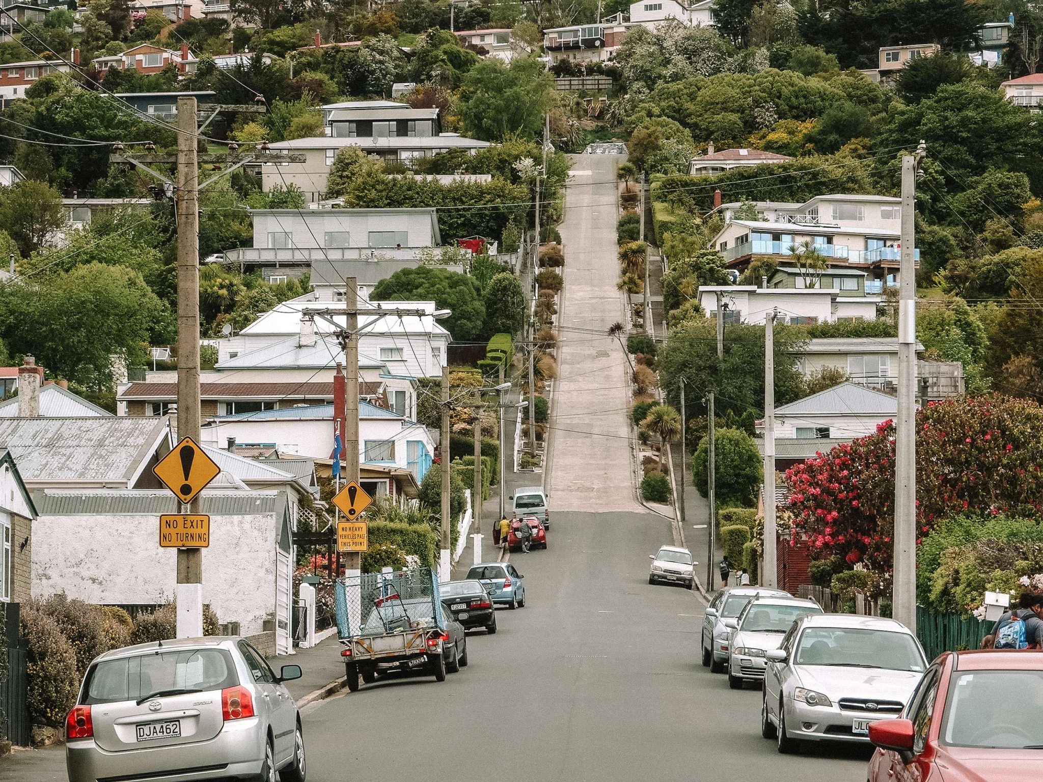 Baldwin Street in Dunedin – the world’s steepest street (for now!), New Zealand