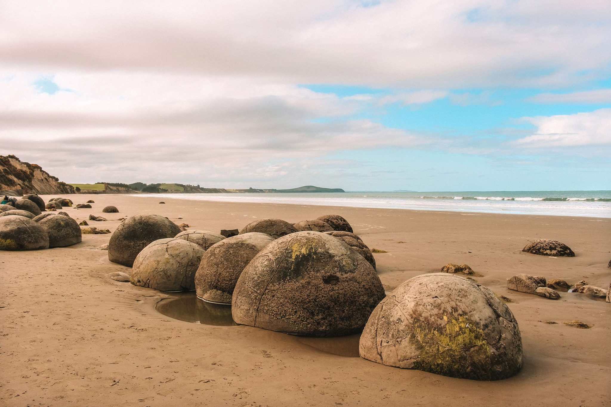 Visiting the Moeraki Boulders, South Island, New Zealand