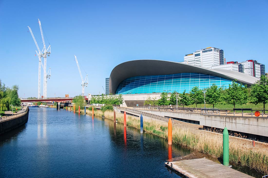 London Aquatics Centre. Queen Elizabeth Olympic Park Stratford London