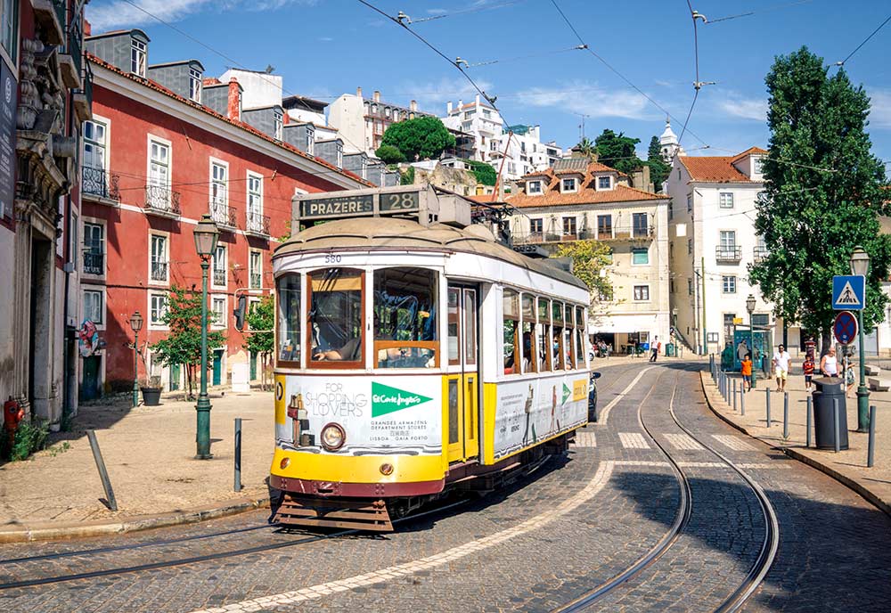Tram 28 Lisbon. Copyright CK Travels