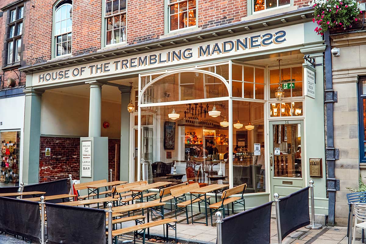 House of Trembling Madness bar pub in York. Copyright CK Travels