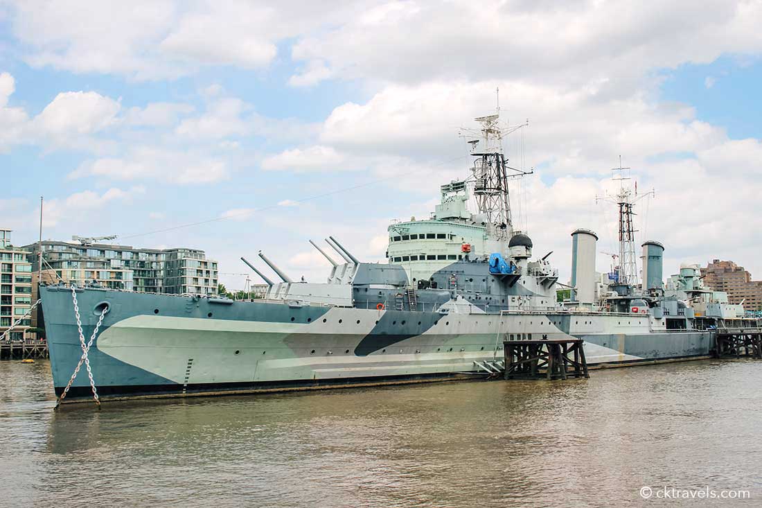 HMS Belfast London. Copyright CK Travels