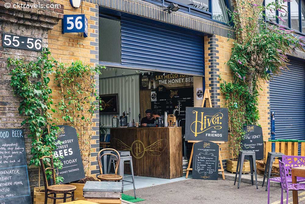 Hiver bar, Bermondsey Bear Mile near London Briddge Station. Copyright CK Travels