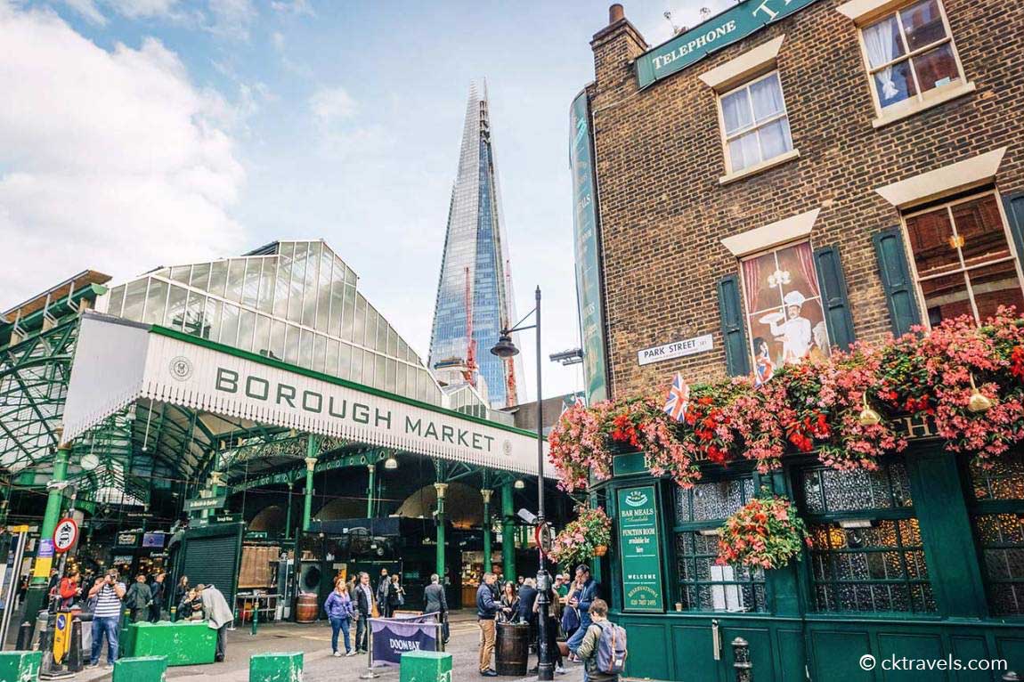 Borough Market near London Briddge Station. Copyright CK Travels