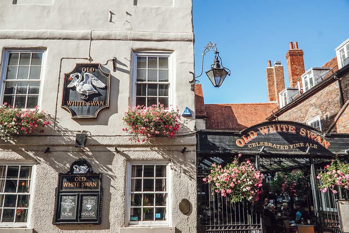 The Old White Swan pub in York. Copyright CK Travels