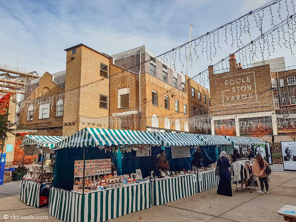 The Eccleston Yards Sunday Market, Belgravia. Copyright CK Travels