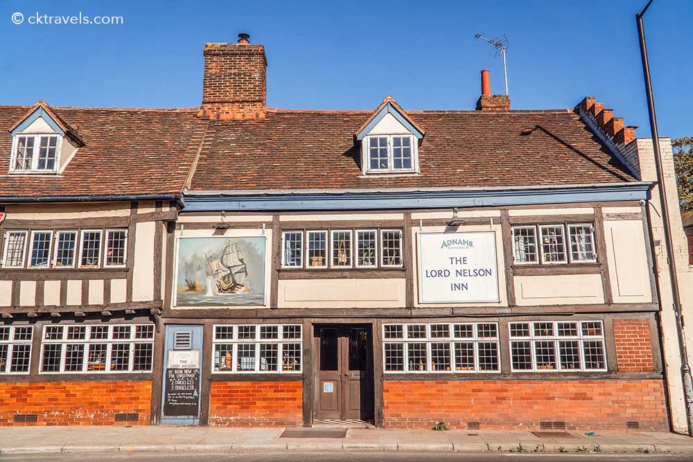 The Lord Nelson Inn pub Ipswich. Copyright CK Travels