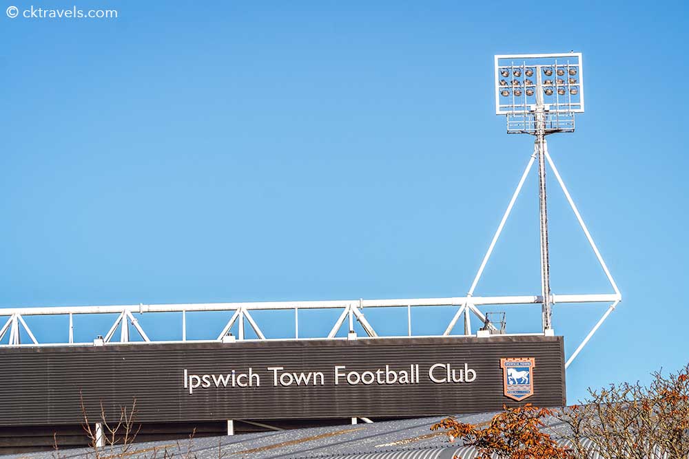 Ipswich FC Football Ground. Copyright CK Travels