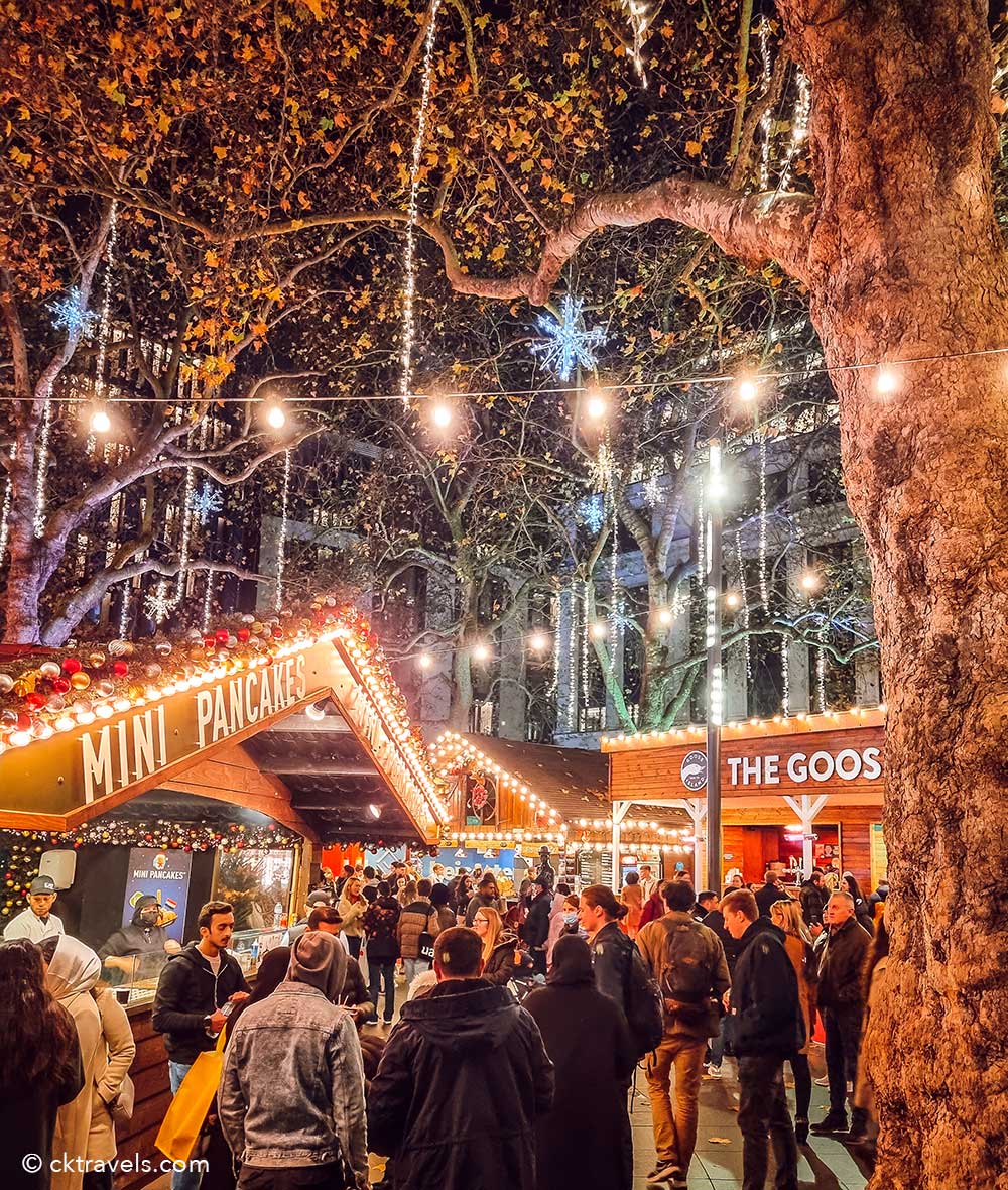 Leicester Square Christmas Market 2021