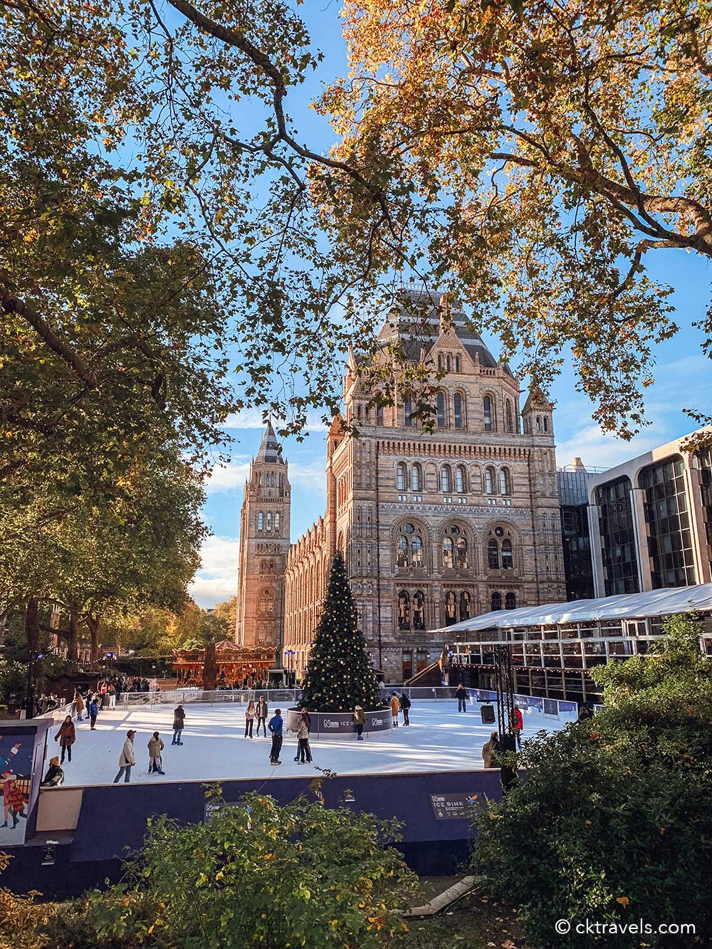 best Christmas ice skating rinks in London 2021 - Natural History museum ice rink