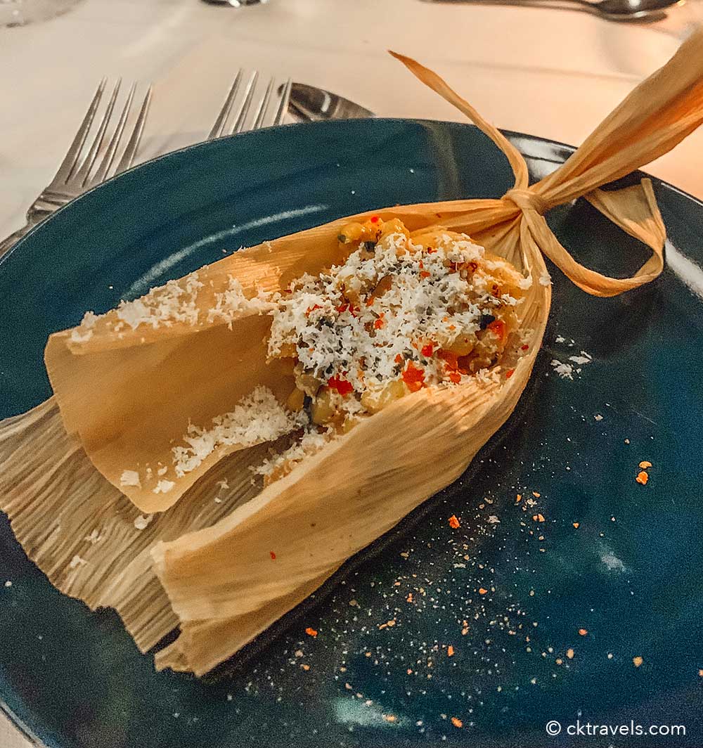Envuelto y esquites at Supperclub.tube Walthamstow - a restaurant on a London underground tube carriage