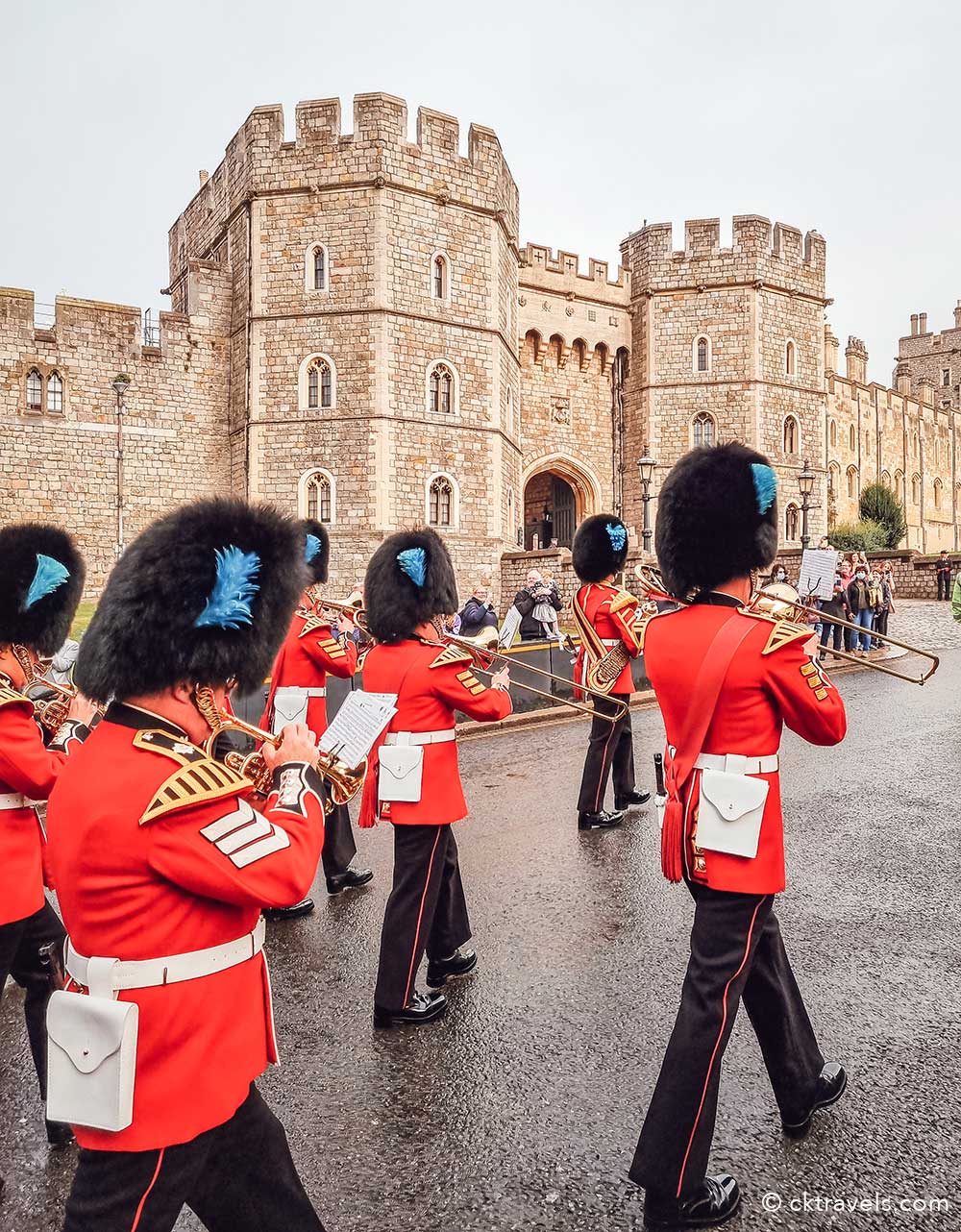 Changing of the Guard at Windsor Castle. Copyright CK Travels