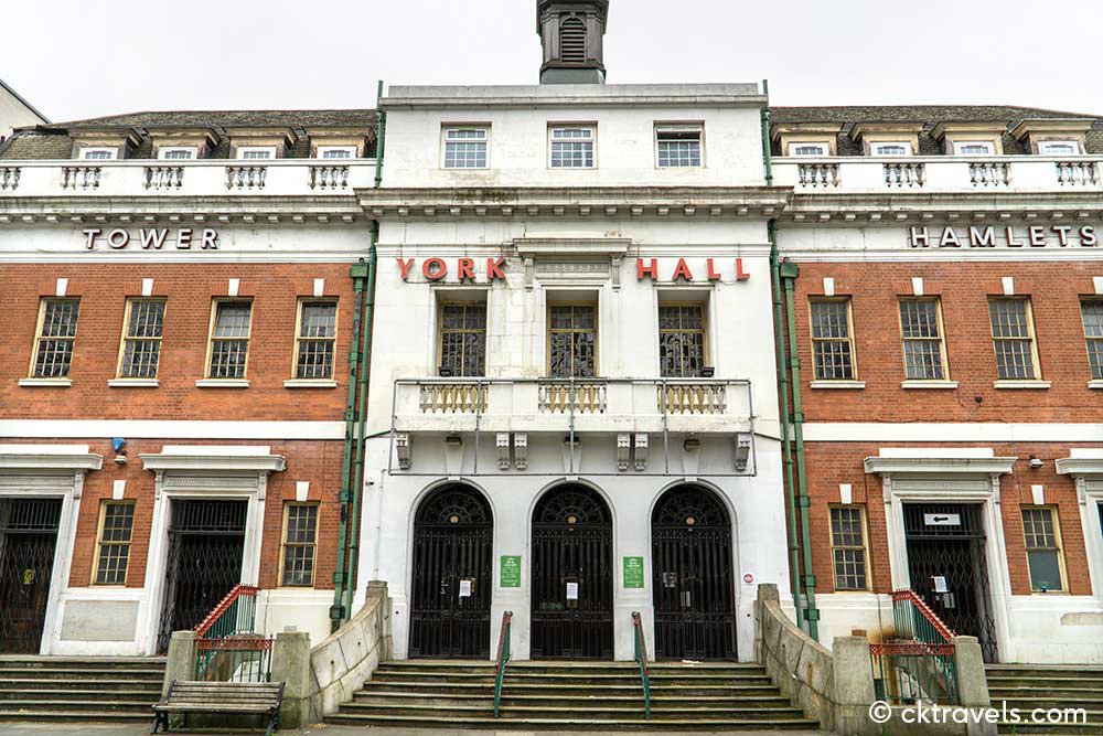 York Hall Bethnal Green London. Copyright CK Travels