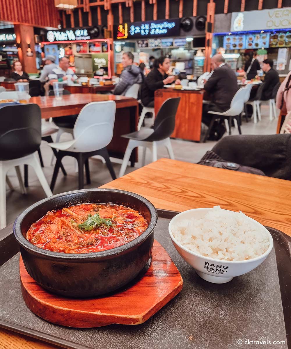 Korean food at Bang Bang Oriental Food Hall. Copyright CK Travels