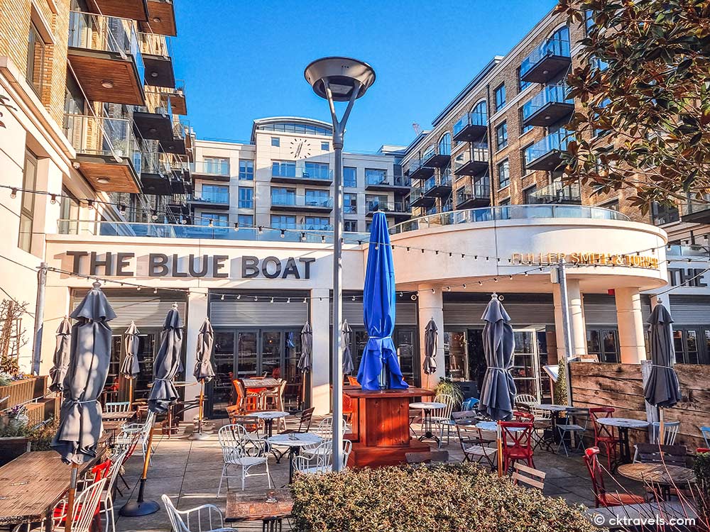 The Blue Boat, Hammersmith Riverside pub and bar