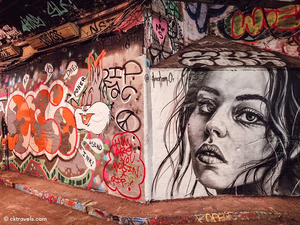Leake Street Arches graffiti tunnel / street art near Waterloo station