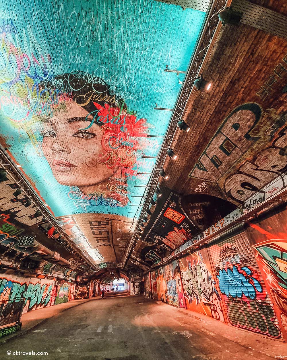Leake Street Arches graffiti tunnel / street art near Waterloo station