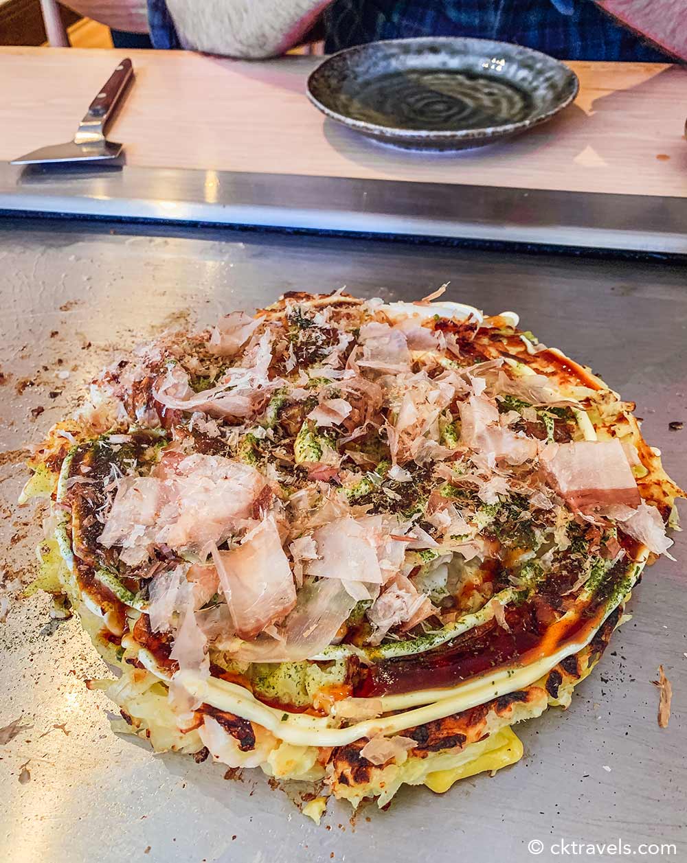 Okonomiyaki at Abeno restaurant, Bloomsbury London