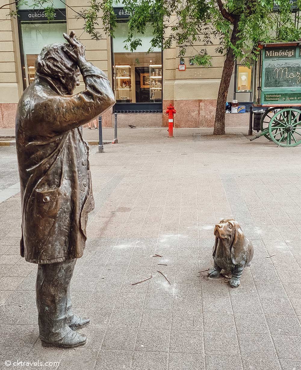The Columbo Statue in Budapest, Hungary
