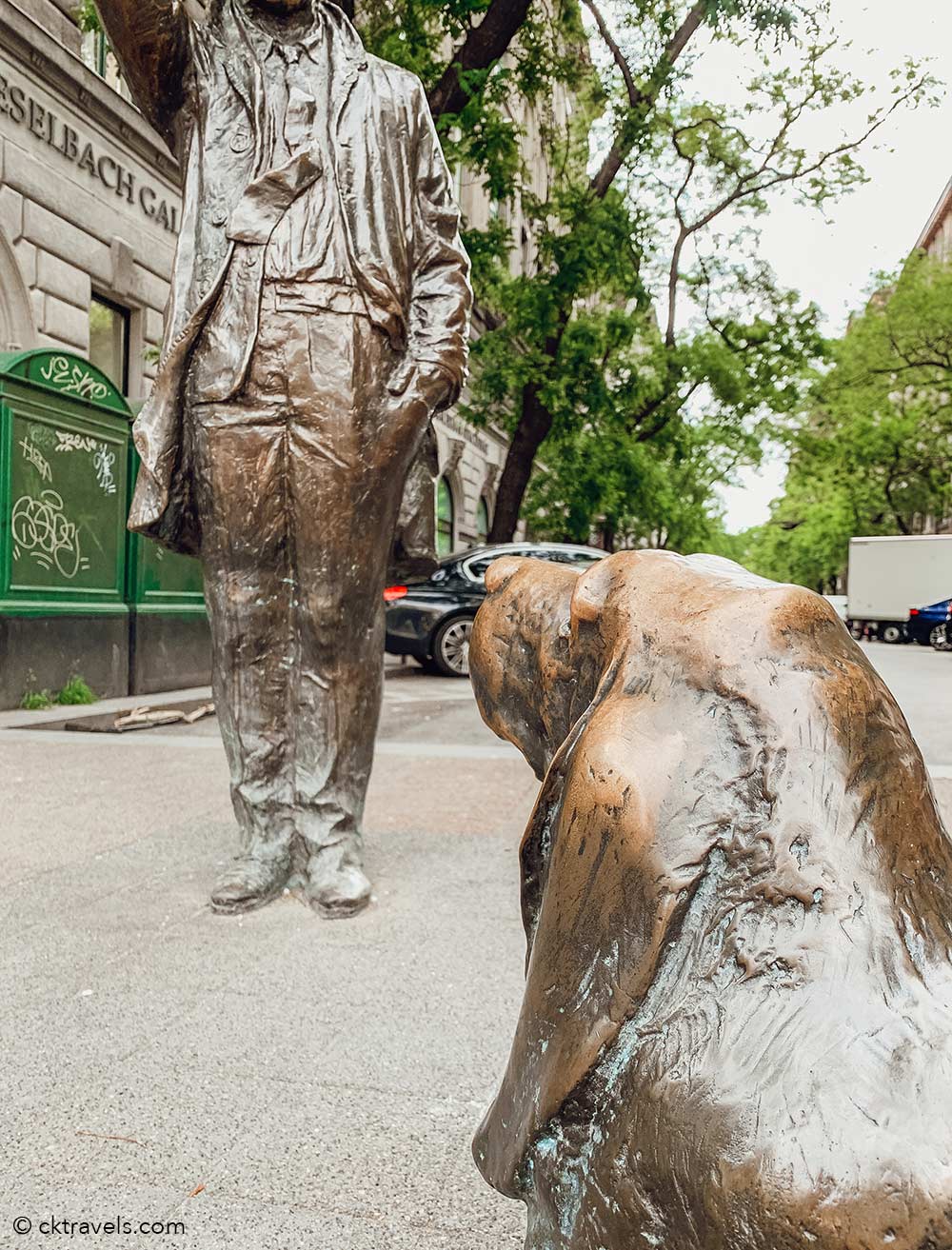 The Columbo Statue in Budapest, Hungary