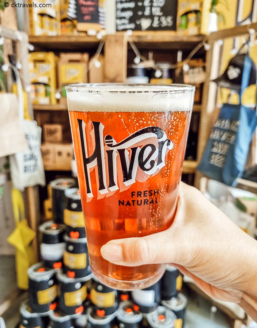 Hiver Beer on Bermondsey Beer Mile. Hiverquarters Taproom & Shop