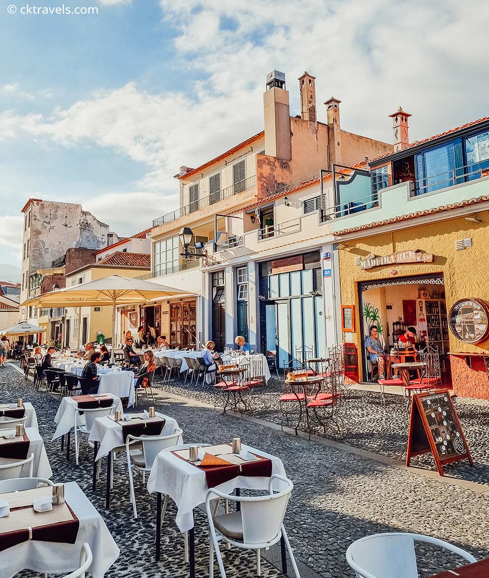 Zona Vieja bars and restaurants, Funchal Madeira