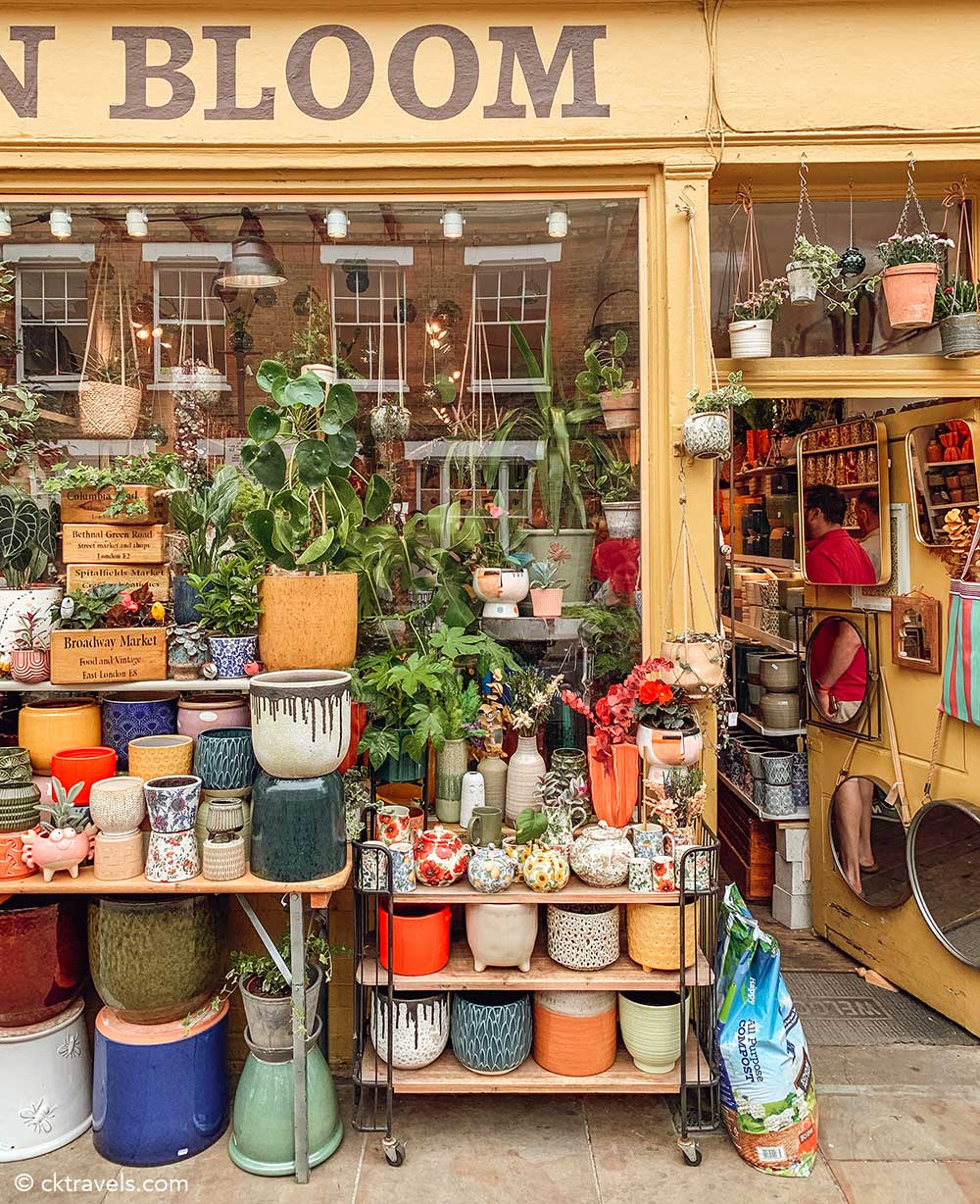 Columbia Road flower market - Instagrammable Places in London - Best Photo Spots