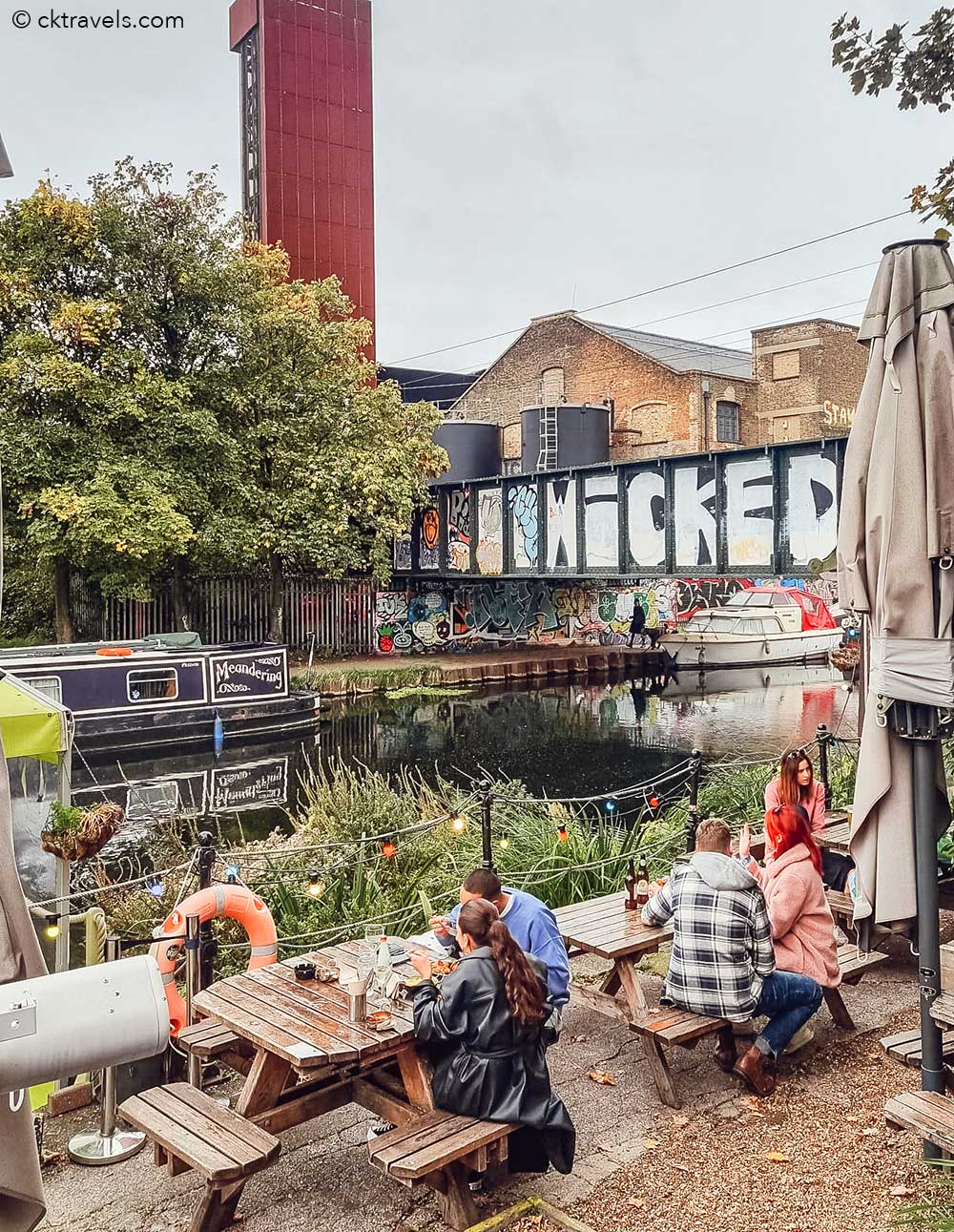 Grow Hackney Wick bar pub by the river canal