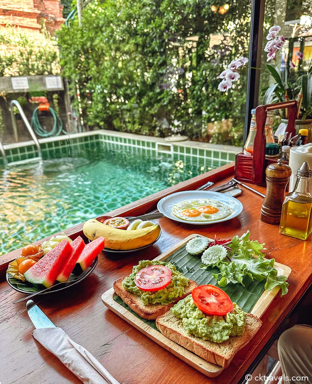 Breakfast at Chedi Home hotel in Chiang Mai review