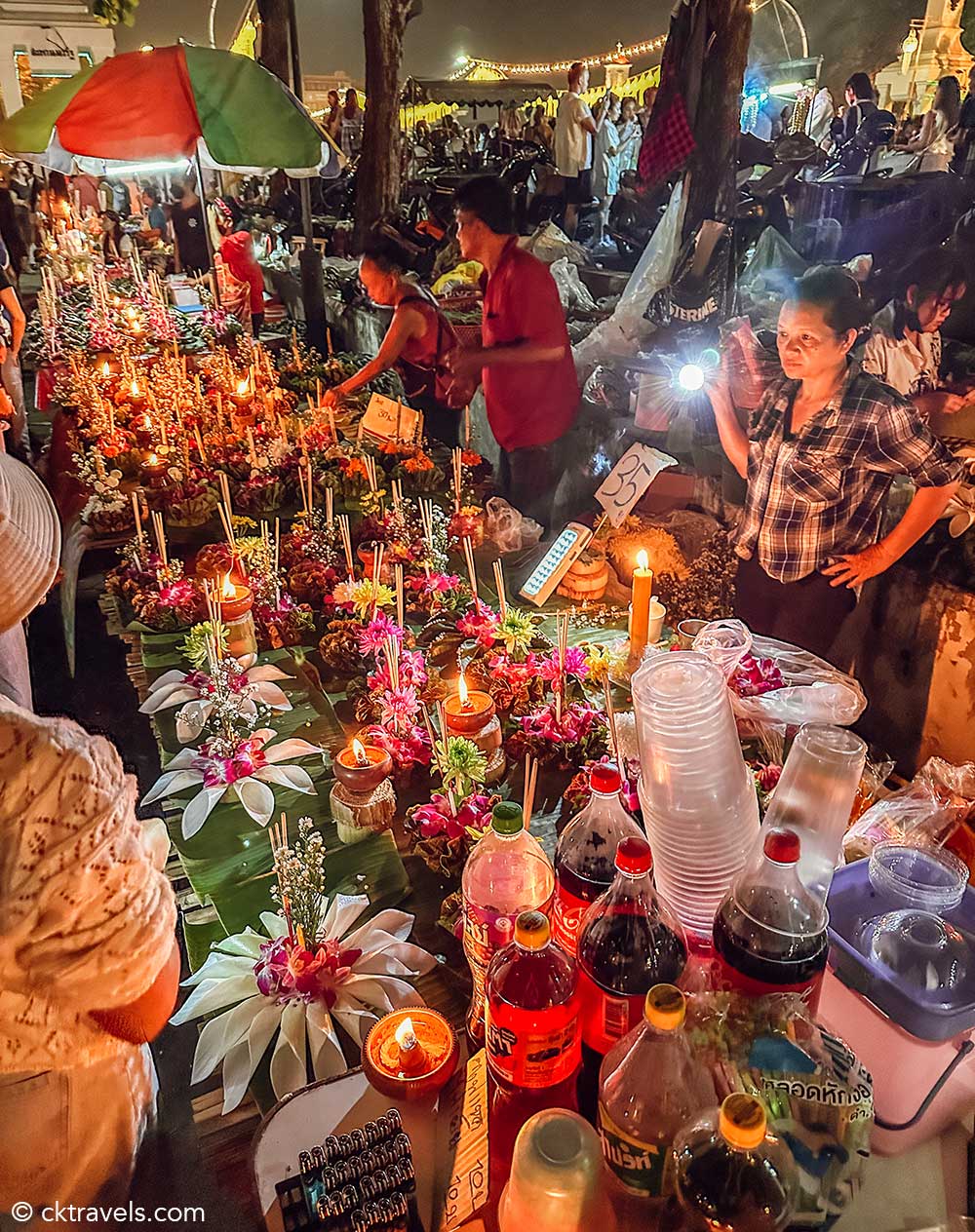 Krathong stall at Loy Krathong and Chiang Mai lantern festival 