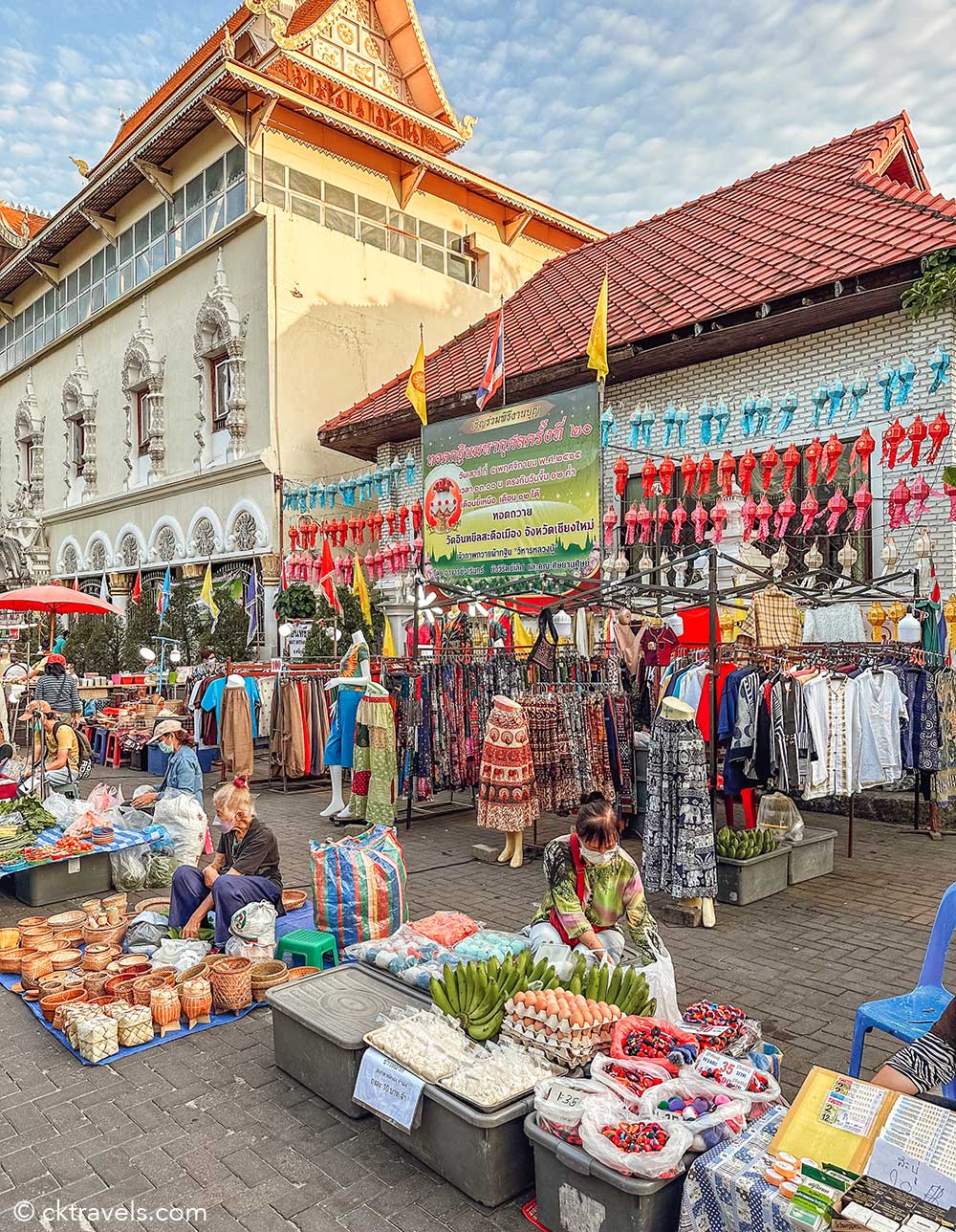 Sunday Walking Market (Tha Phae Walking Street) Chiang Mai Thailand