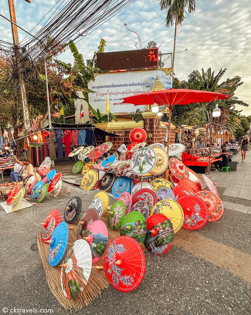 Sunday Walking Market (Tha Phae Walking Street) Chiang Mai Thailand