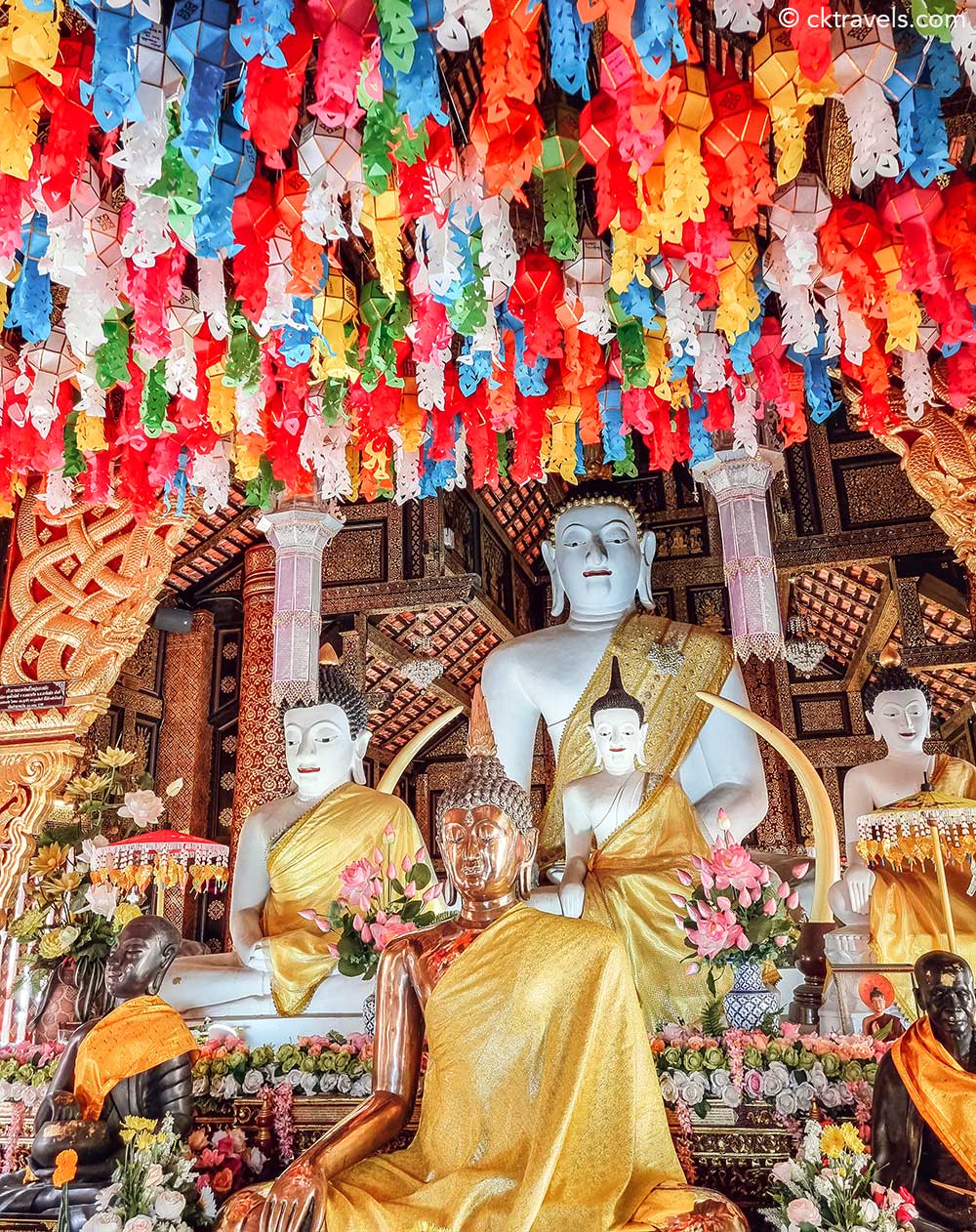 Lanterns at Wat Inthakhin Sadue Muang temple