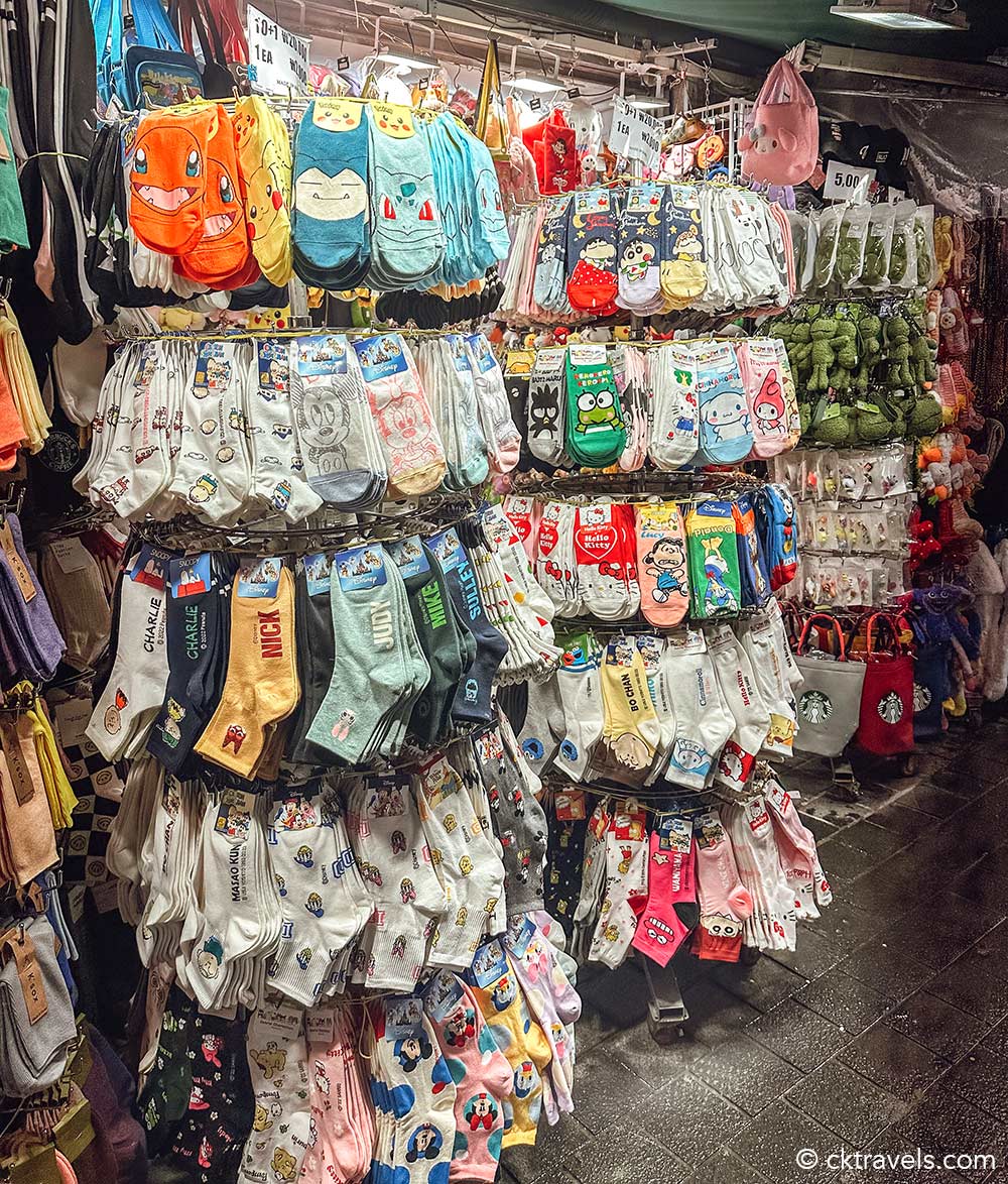 socks at Myeongdong