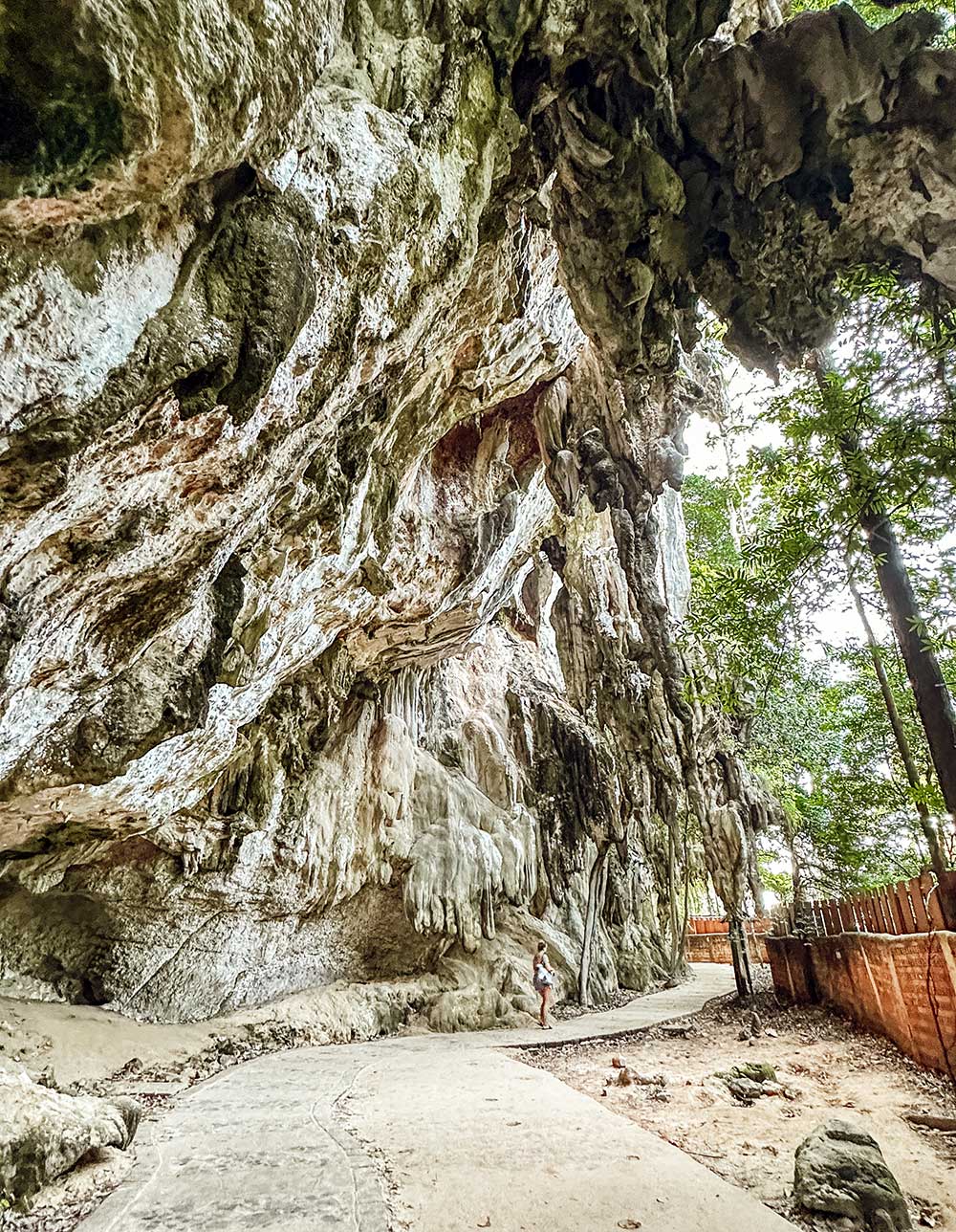 Cave walk to Phra Nang Cave and Beach Krabi Thailand