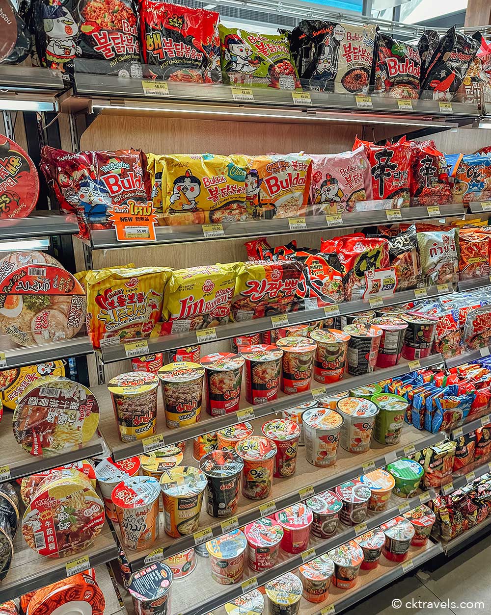 instant noodles at a Thailand 7-Eleven convenience store