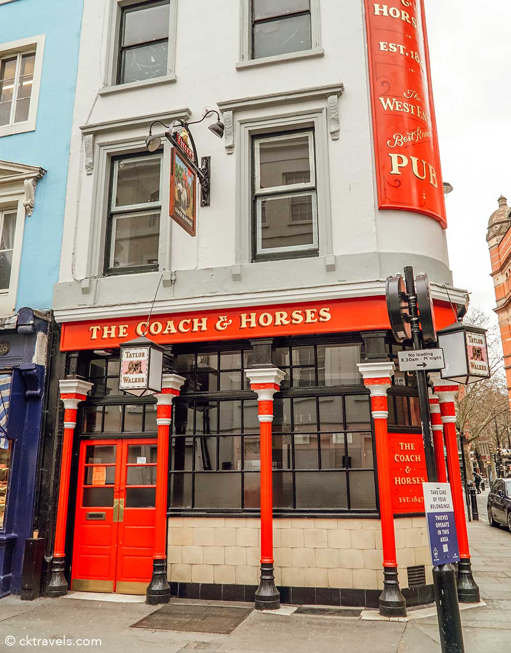 The Coach and Horses Pub Soho London