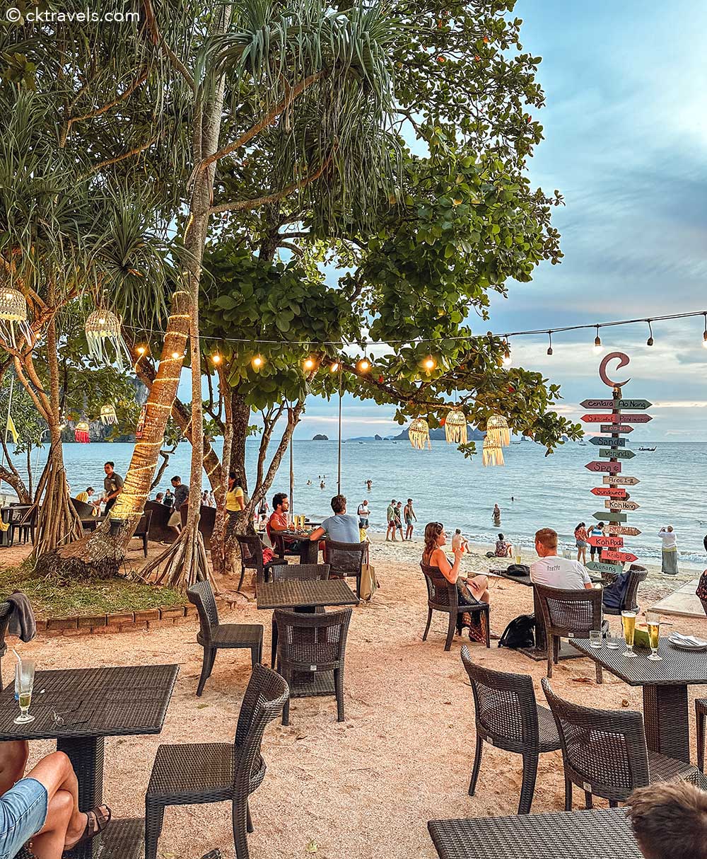 The Sand Beach Club beachside bar at Centara Ao Nang Beach Resort & Spa Krabi
