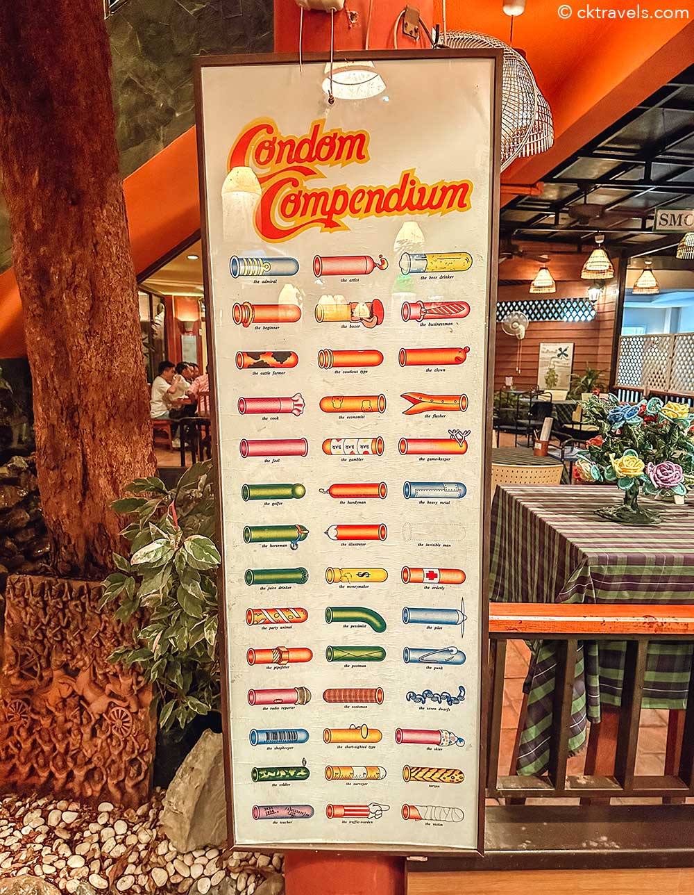 Thailand condom restaurant