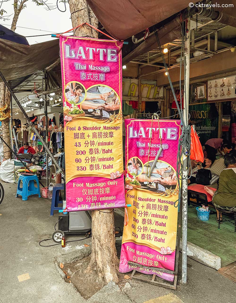 Chatuchak Weekend Market Bangkok massage prices