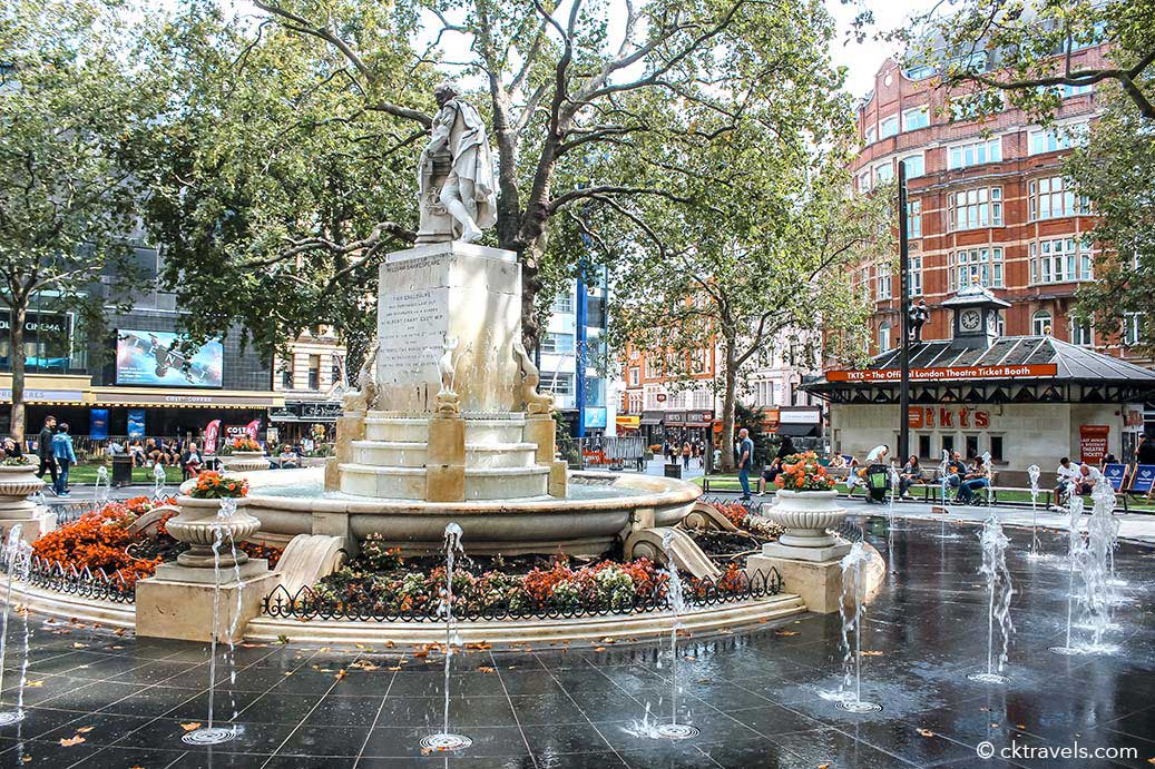 Things to do in Leicester Square - fountain gardens