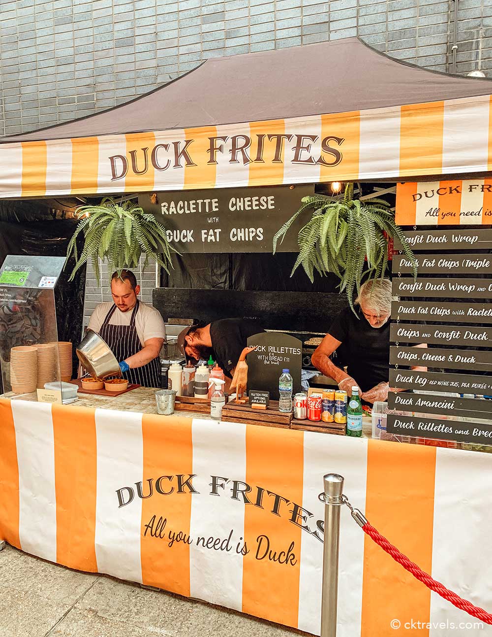 Duck Frites Maltby Street Market, Bermondsey