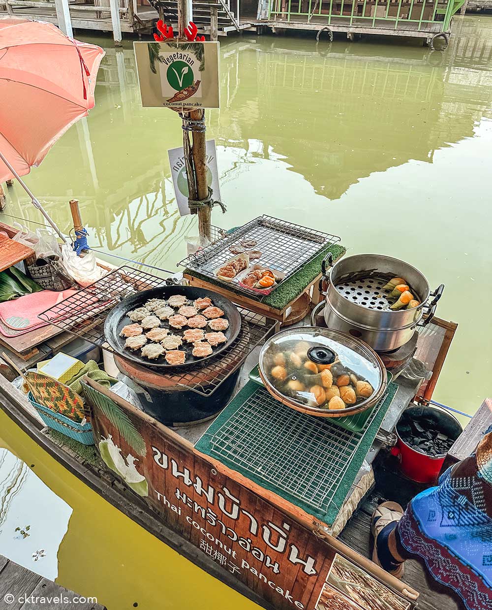 Pattaya Floating Market, Thailand - Thai coconut pancakes stall