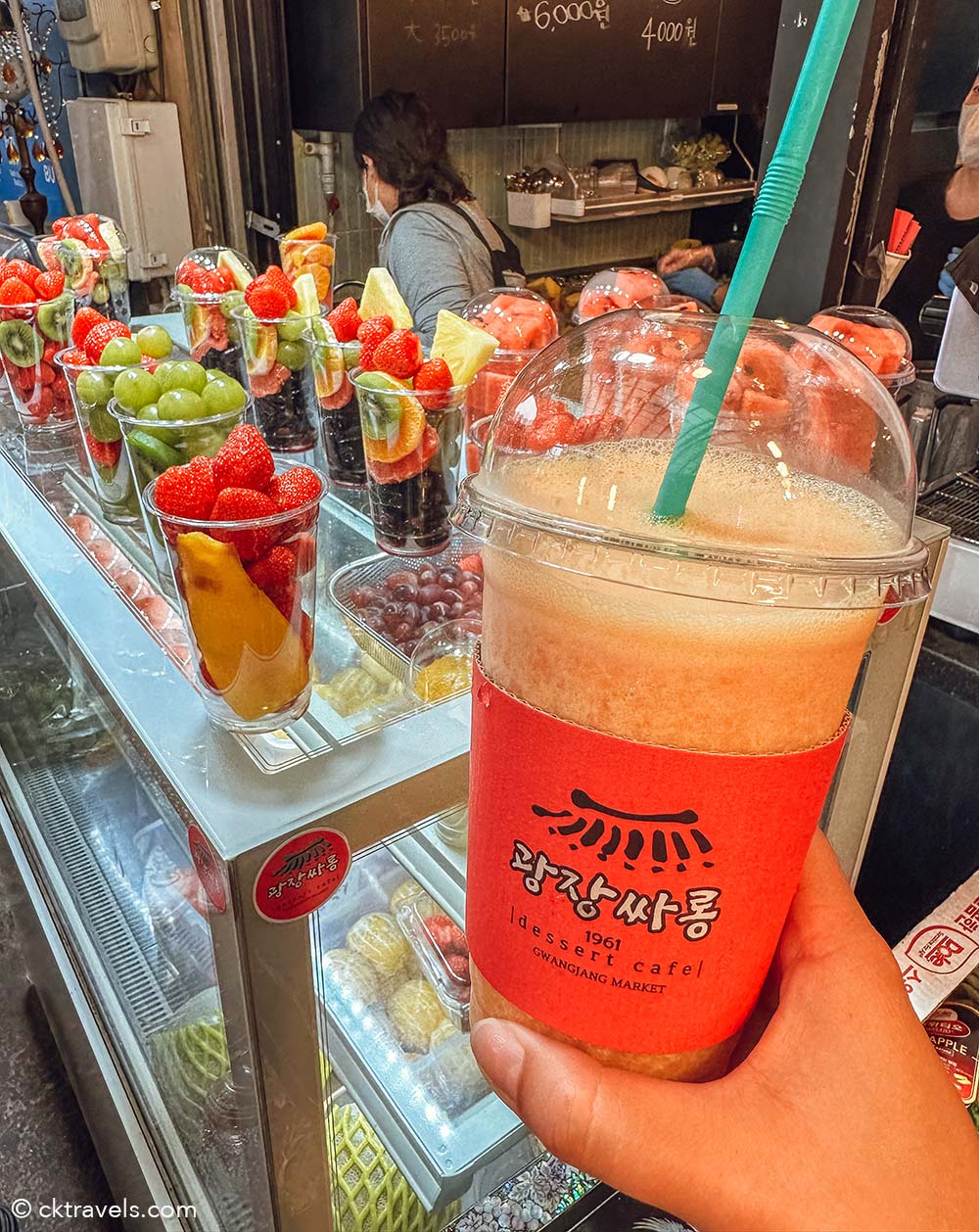 Fruit juices / smoothies Gwangjang Market Seoul