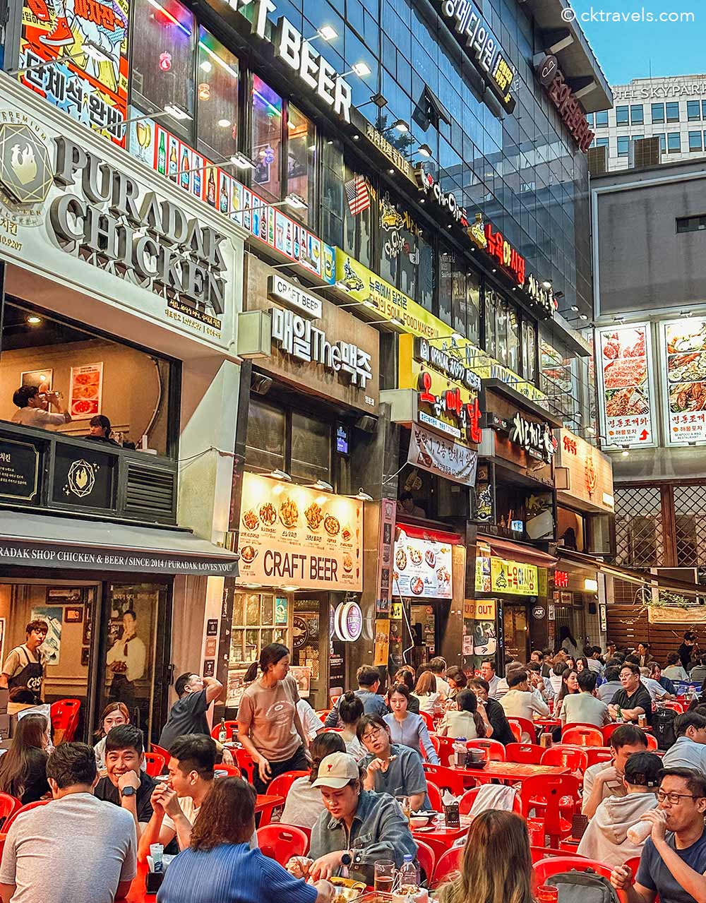 Myeongdong ‘Chicken and Beer’ Street