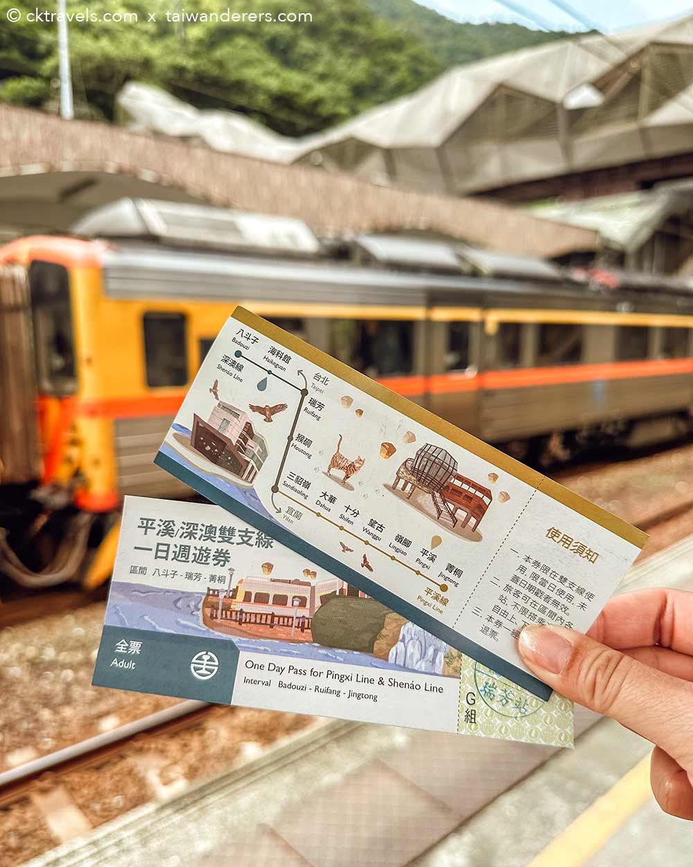 Pingxi Line train pass tickets Taiwan