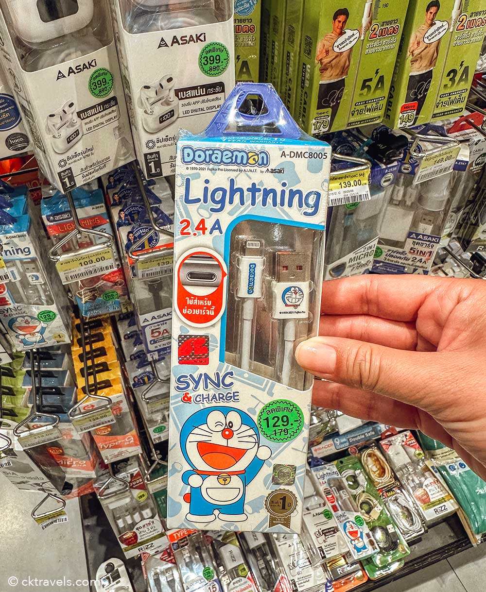 Doraemon lightning cable phone