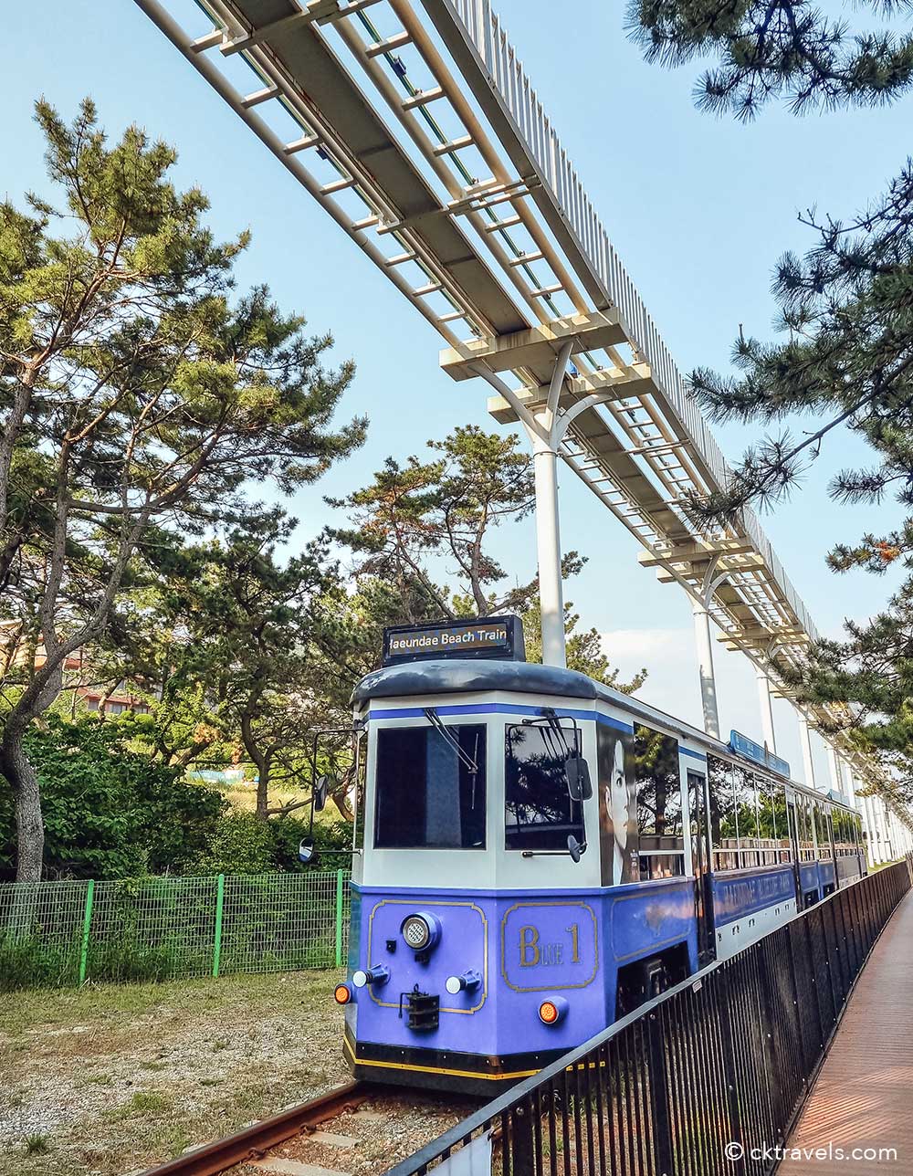 Haeundae Blueline Park Beach Train, Busan 