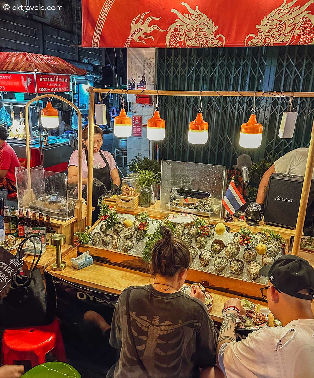 Chinatown oyster stall bangkok