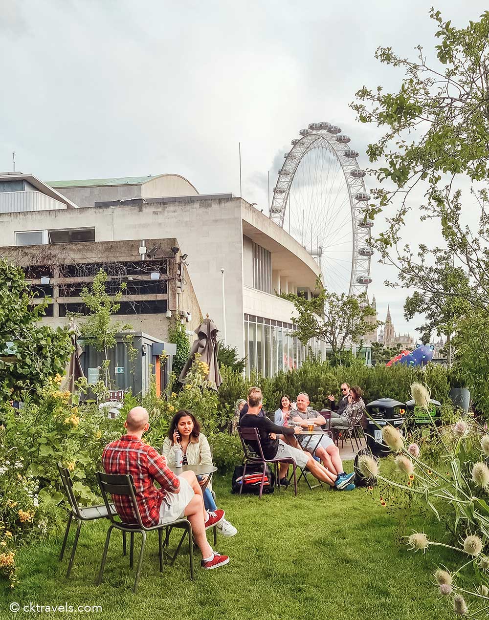 Queen Elizabeth Hall Roof Garden and Cafe South Bank London